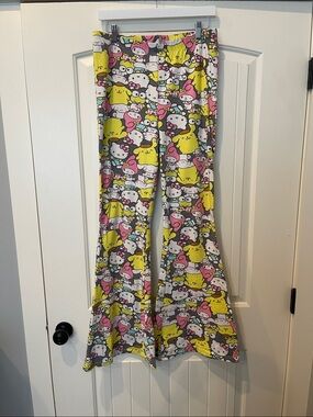 Hello Kitty & Friends Print Bell-Bottom Lounge Pants